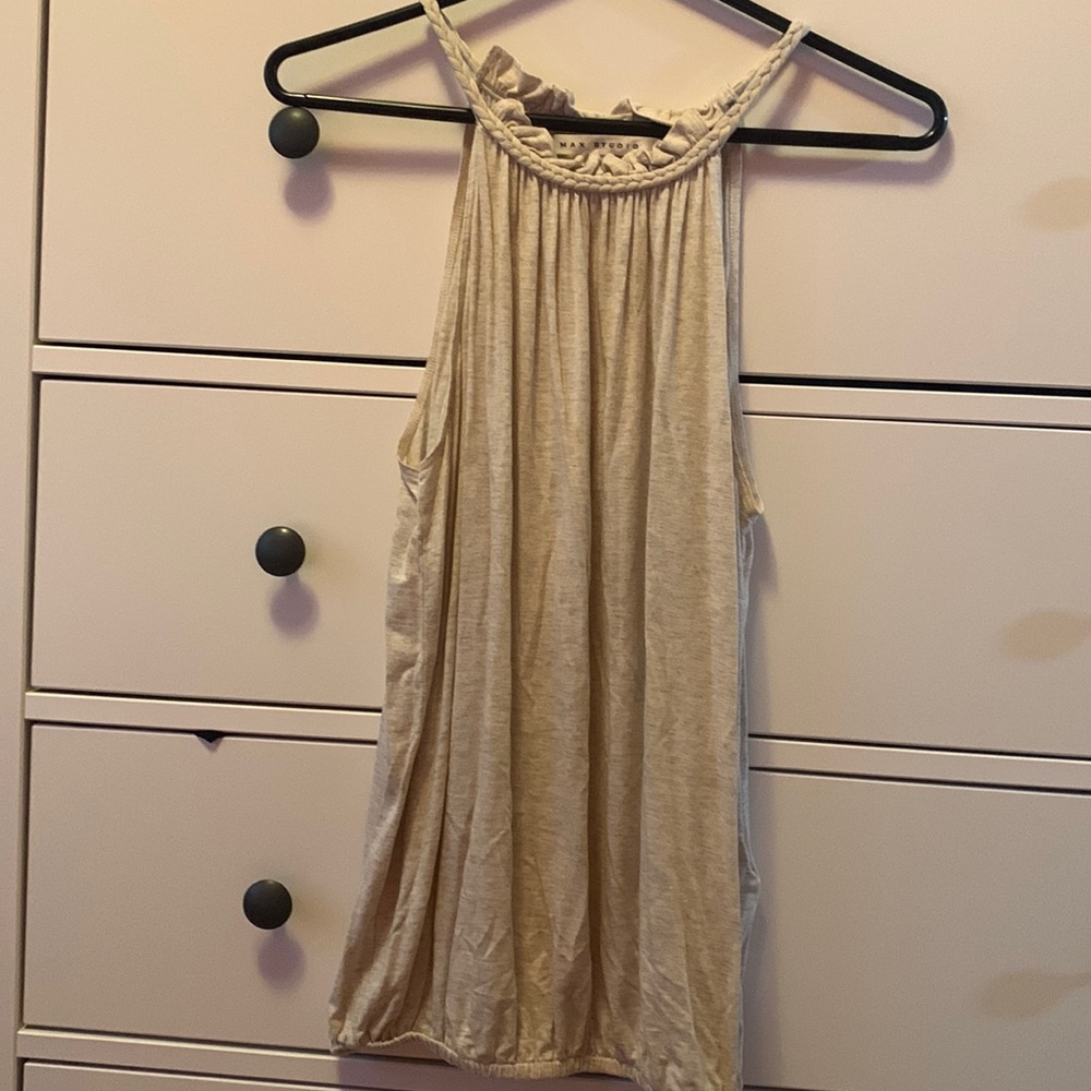 Max studio size medium stretchy blouse tank top